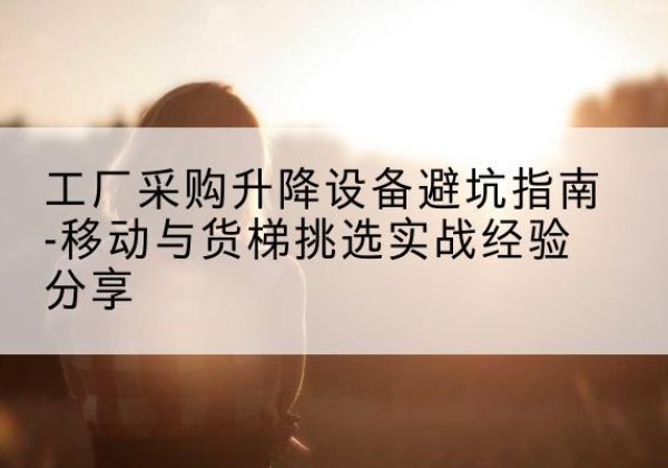 红岗移动式升降机怎么选-工厂采购升降设备避坑指南-移动与货梯挑选实战经验分享